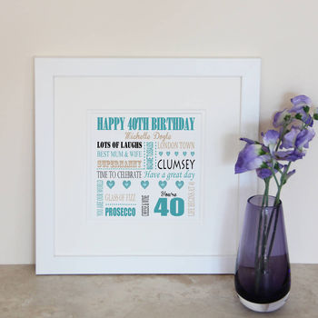 Personalised 40th Birthday Card, 3 of 4