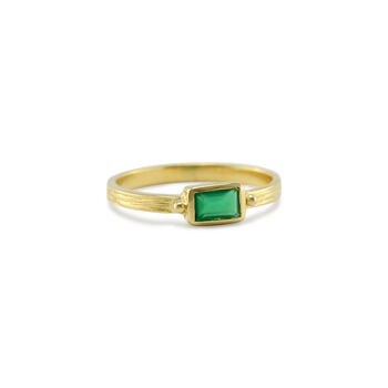 Green Onyx Gold Ring, 7 of 8