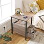 Narrow Side Table Bedside End Table Charging Station, thumbnail 12 of 12