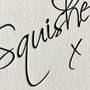 'Birthday Squishes' Script Style Letterpress Card, thumbnail 2 of 2