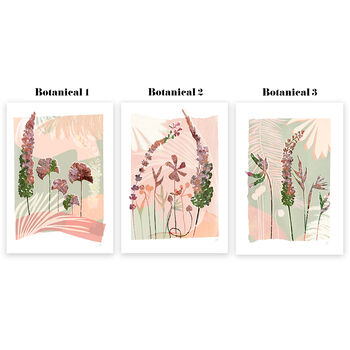 Serene Botanical Prints Set Of Three, 12 of 12