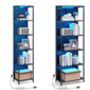 Six Tier LED Bookcase Dimmable Storage Shelf Steel, thumbnail 7 of 7