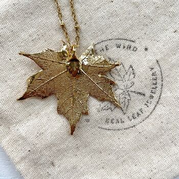 Small Canadian Maple Leaf Pendant, 5 of 12
