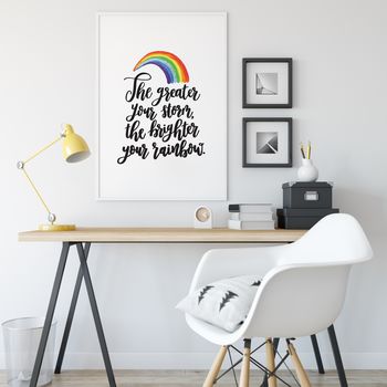The Greater Your Storm, The Brighter Your Rainbow Print, 2 of 5