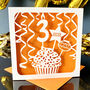 Personalised Cupcake 3rd Birthday Card, thumbnail 1 of 4