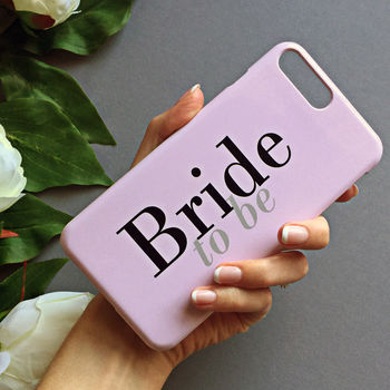 Bride To Be Pink Wedding Phone Case, 3 of 4