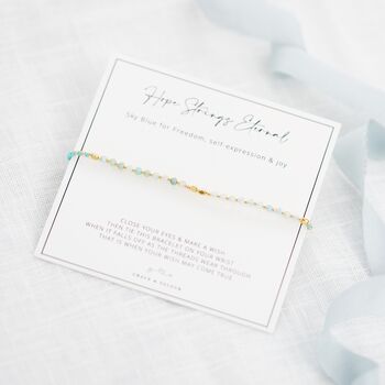 Minimalist Colourful Silk Thread Gemstone Bracelets, 7 of 12