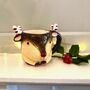 Ceramic Christmas Reindeer Shaped Mug, thumbnail 1 of 8