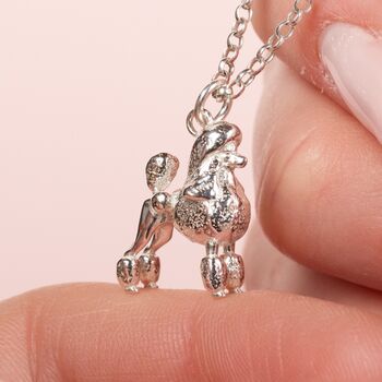Personalised Poodle Sterling Silver Necklace, 2 of 10