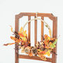 Luxury Autumn Jute Wreath With Mini Gourds And Pumpkins, thumbnail 1 of 6