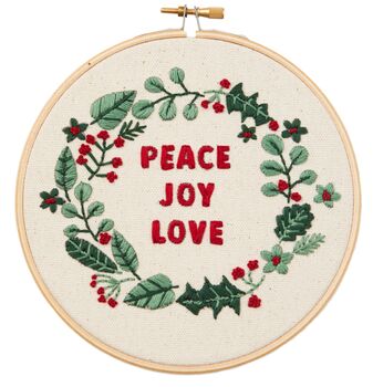 Beginner Embroidery Kit Peace Joy Love, 2 of 3