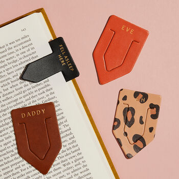 Personalised Leather Point Bookmark, 3 of 7