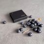 September Birthstone Sapphire Gold Plated Necklace, thumbnail 5 of 8
