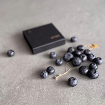 September Birthstone Sapphire Gold Plated Necklace, 5 of 8