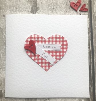 Personalised Valentine Heart Card, 2 of 2