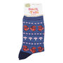 Red Squirrel Woodlands Bamboo Ankle Socks Women's Blue, thumbnail 2 of 3