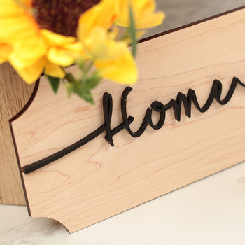 Family Home Sweet Home 3D Wood And Acrylic Street Sign, 3 of 5