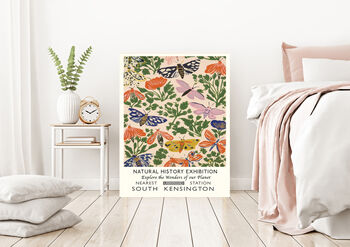 Natural History Butterfly Botanical Art Print, 4 of 5