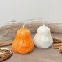 Beige Carved Pumpkin Candle Halloween Decoration, thumbnail 8 of 8