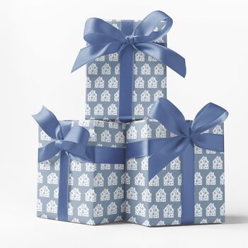 New Home House Design Wrapping Paper – Perfect For Housewarming Gifts, 4 of 11