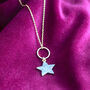 Sparkle Star Circle Charm Necklace, thumbnail 5 of 9