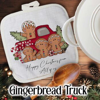 Personalised Cute Christmas Gift Pot Holder / Grab, 2 of 12