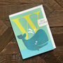 Mini W For Whale Card, thumbnail 3 of 5