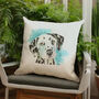Dalmatian Soft Touch Linen Cushion, thumbnail 1 of 4