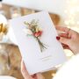 Personalised Foil Dried Flower Wedding Card, thumbnail 6 of 10