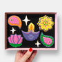Personalised Diwali Letterbox Iced Cookies, thumbnail 1 of 9