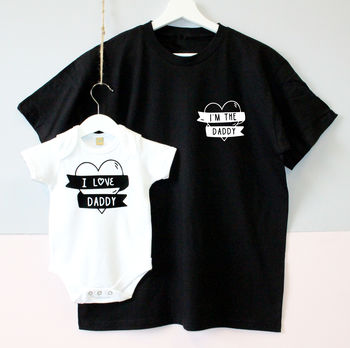 'I Love Daddy', 'I'm The Daddy' T Shirt Set, 2 of 4