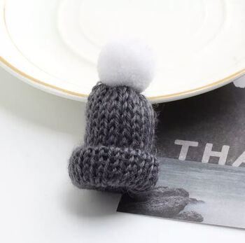 Knitted Bobble Hat Badge Various Colours, 6 of 9