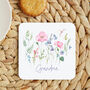 Personalised Wild Flowers Coaster, thumbnail 2 of 2