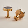 Personalised Brass And Walnut Wood Cufflinks, thumbnail 6 of 8