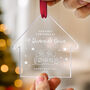 First Christmas House Ornament Custom Address And Names, thumbnail 1 of 7