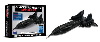 Make Your Own Blackbird Mach Three Spy Plane Metail Construction Set, 10 of 10