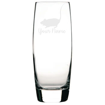 Personalised Rat Engraved Glass, 2 of 6