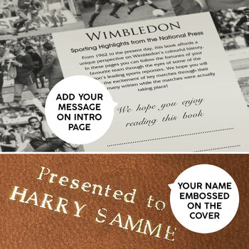 Wimbledon Fc Personalised Football Gift Crazy Gang Newspaper History Book, 12 of 12