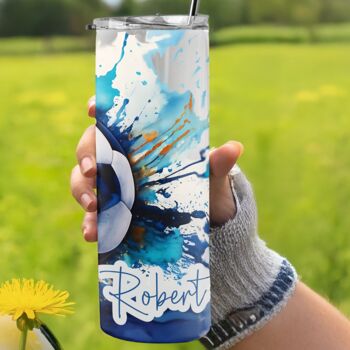 Personalised Football Insulated Cup – Sports Drink Bottle, 3 of 7