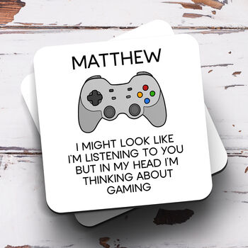 Personalised Mug 'Thinking About Gaming', 2 of 2