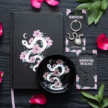 Snake Keyring With Rose Quartz Crystal, 3 of 4