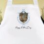 Personalised Dad And Father's Day Blue Crest Photo Apron, thumbnail 9 of 12