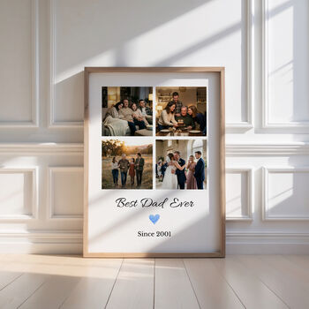 Personalised Best Dad Photo Collage Frame, 7 of 7