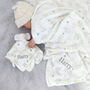 Personalised Unisex Elephant Comforter And Blanket Set, thumbnail 1 of 12
