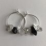 Healing Crystal Silver Plated Hoop Earrings, thumbnail 9 of 12
