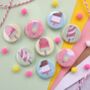 Cute Ice Lolly Badges, Pack Of Four, thumbnail 2 of 3