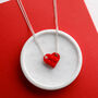 Personalised Building Block Couples Heart Necklace, thumbnail 3 of 3