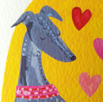 Sighthound Love Greetings Card, 8 of 10