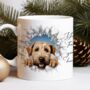 Personalised Christmas Soft Coated Wheaten Terrier Break Through, thumbnail 8 of 10