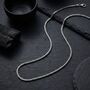 Box Chain Silver Necklace, thumbnail 2 of 8